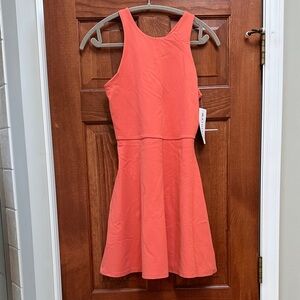 NWT Athleta Conscious Athletic Dress Size M w pockets Coral Sleeveless Dress